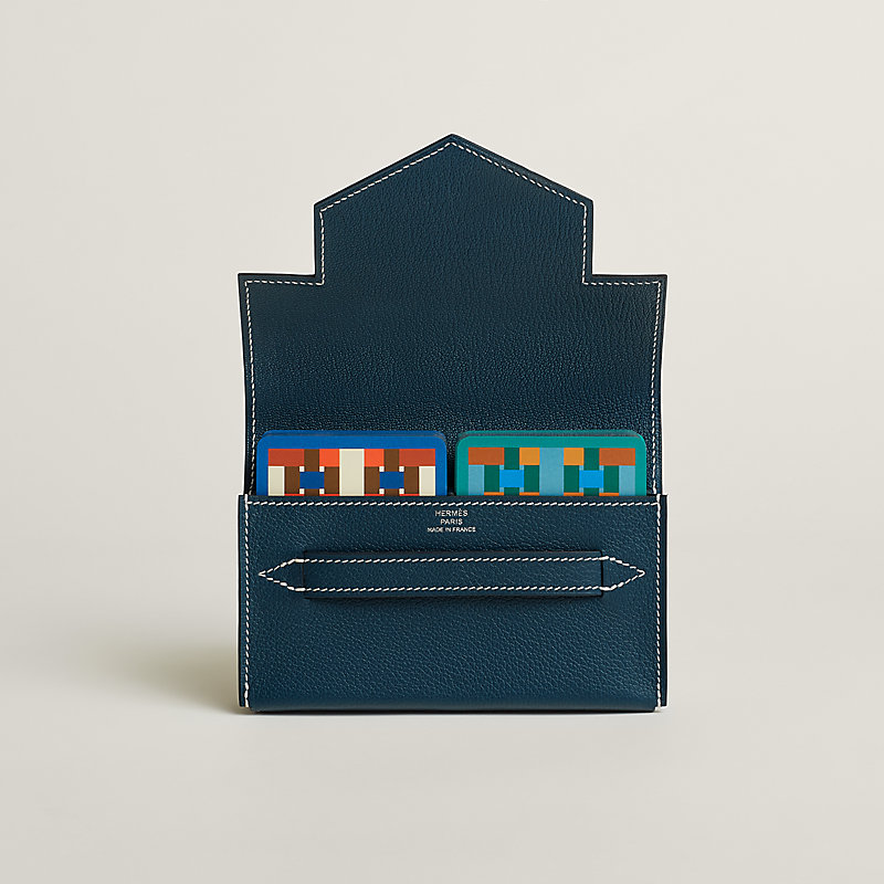 Lord Pocket poker deck case - Blue | Hermès Singapore